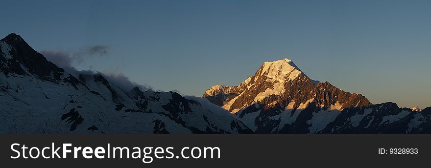 Panorama Of Mount Cook / Aoraki