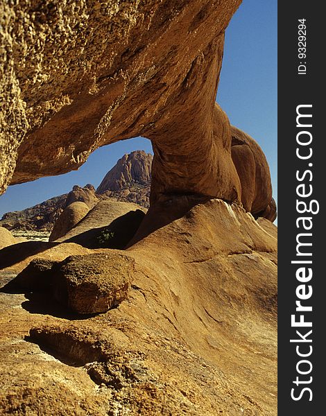 Natural arc in Spitzkoppe, Namibia. Natural arc in Spitzkoppe, Namibia