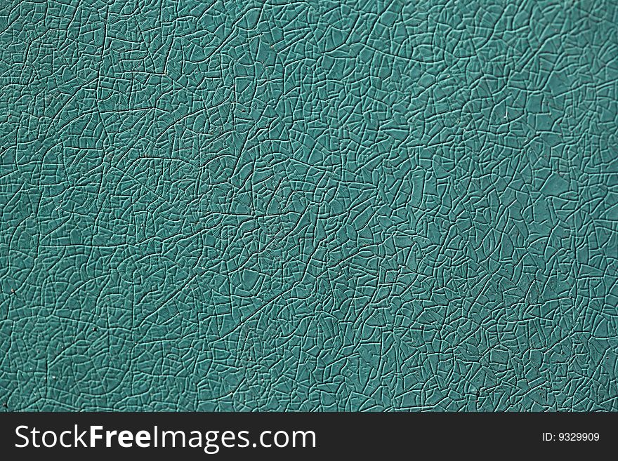 Macro of green leather texture