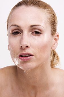 Wet Blonde Royalty Free Stock Image