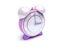 Pink Alarm Clock Royalty Free Stock Photography
