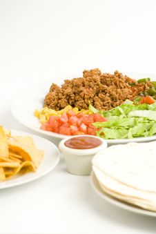 Delicious Fajitas Beef Lettuce Tomato Pepper Corn Royalty Free Stock Image Delicious Fajitas Beef Lettuce Tomato Pepper Corn Royalty Free Stock Image
