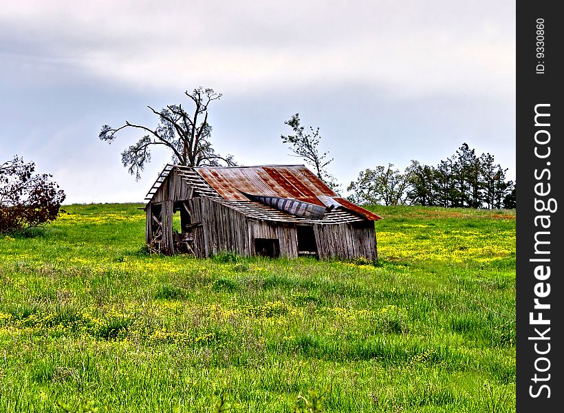 This small old barn has seen better days