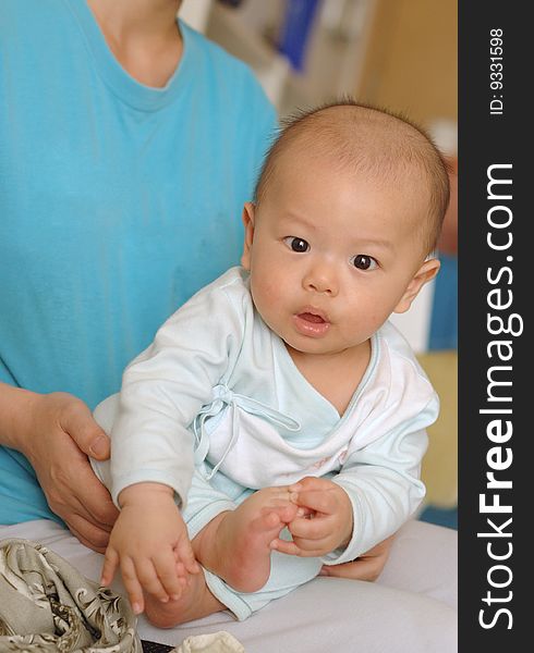 It is a cute chinese baby. he is 5 months. It is a cute chinese baby. he is 5 months.