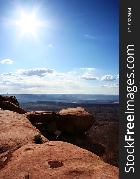 Cliff at Island in the Sky, Canyonlands National Park, Utah, USA. Cliff at Island in the Sky, Canyonlands National Park, Utah, USA