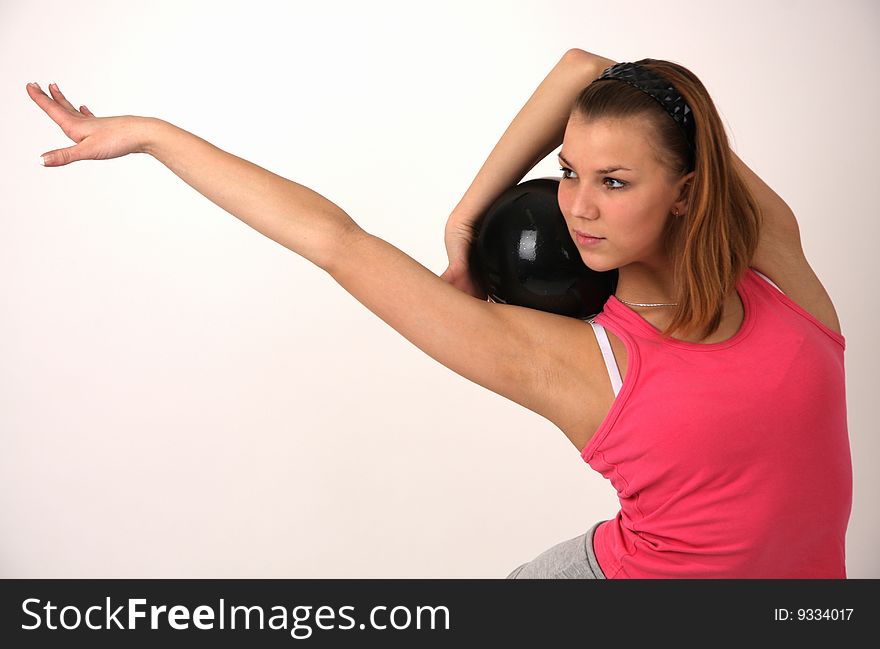 Flexible young woman