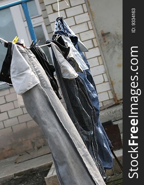 Drying Jeans