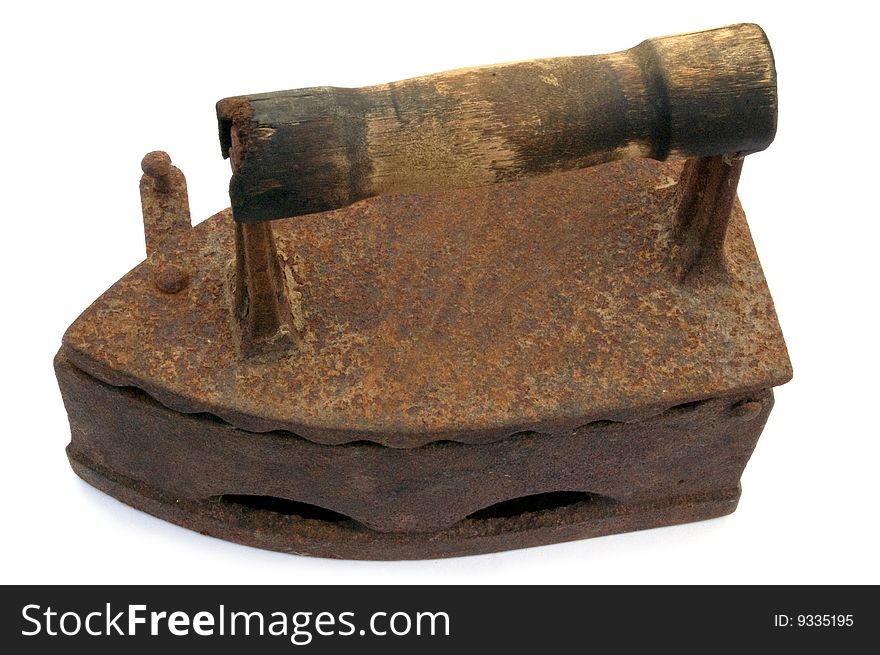 Old rusty iron. Heated using coal. Old rusty iron. Heated using coal.