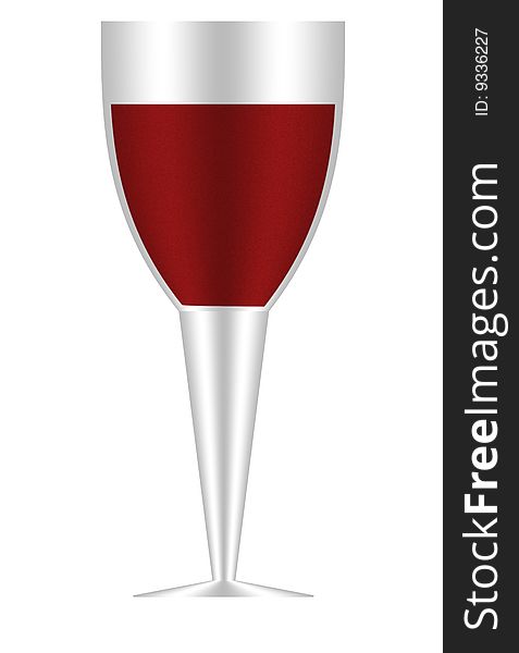 Wine glass photoshop cartoon illustration