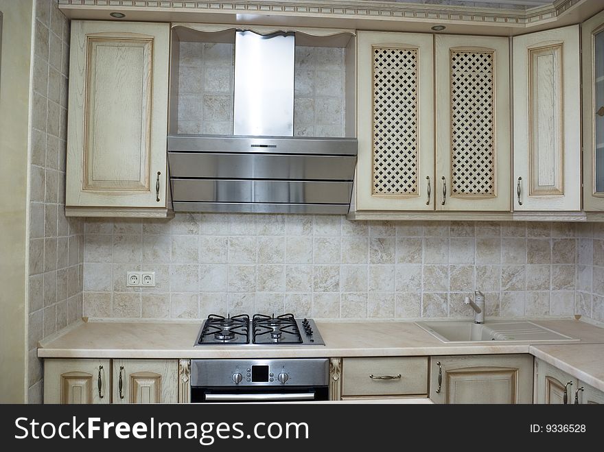 Elegant kitchen in a modern house