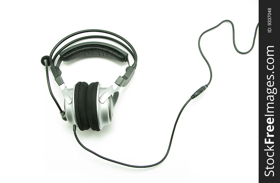 Headphones isolated on a white background