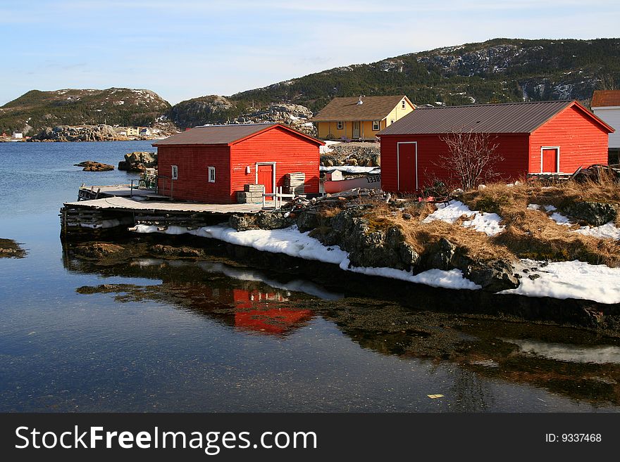 Shed and house in the community of Salvage. Shed and house in the community of Salvage