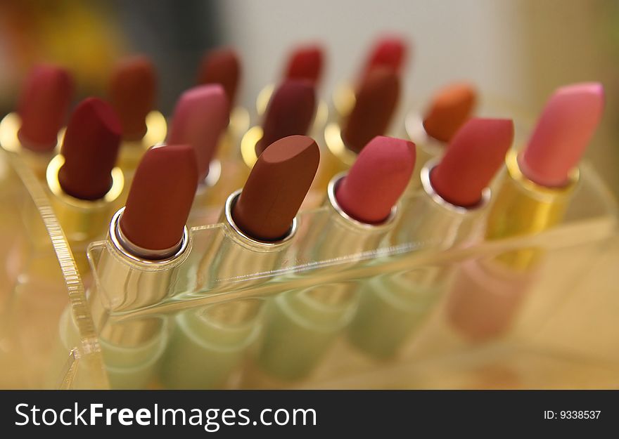 Lipstick collection in special boxing