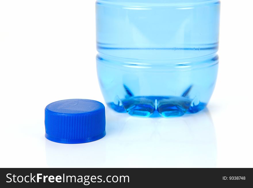 Bottle drinking water isolated against a white background. Bottle drinking water isolated against a white background
