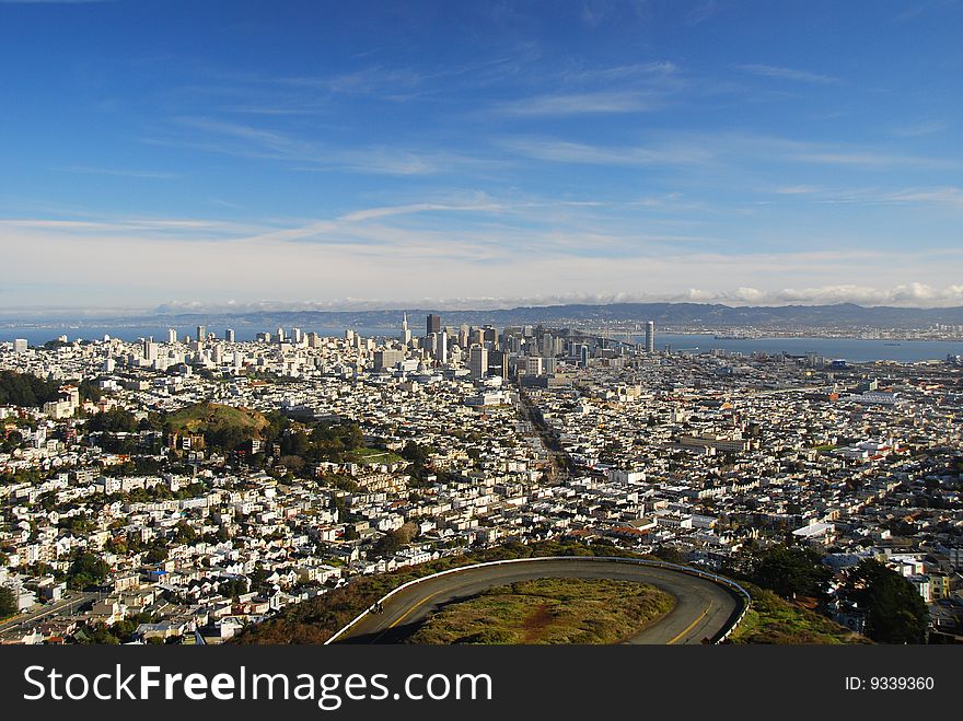 San francisco view at sunny day