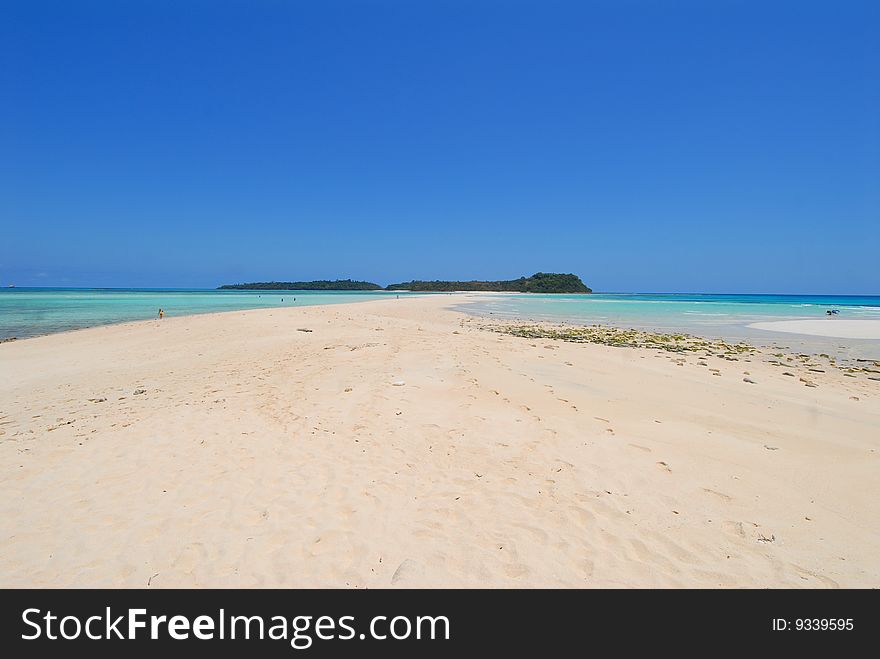 Africa, Madagascar, a beautiful white beach