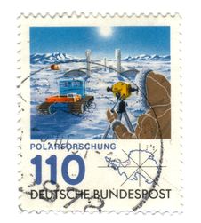 Old Canceled German Stamp Royalty Free Stock Images