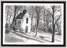 White Small Chapel. Stock Images White Small Chapel. Stock Images