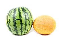 Water-melon And Melon Stock Photography Water-melon And Melon Stock Photography