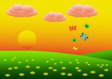 Summer Morning Royalty Free Stock Photos Summer Morning Royalty Free Stock Photos