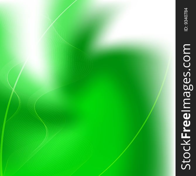 Green abstract background - vector illustration