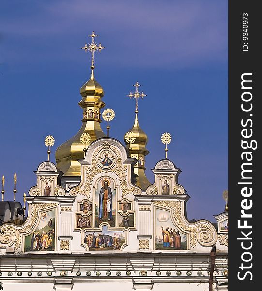 Golden Domes in the monastery of St. Michel, Kiev