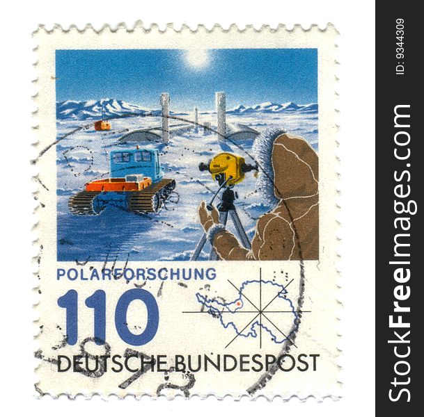 Old Canceled German Stamp