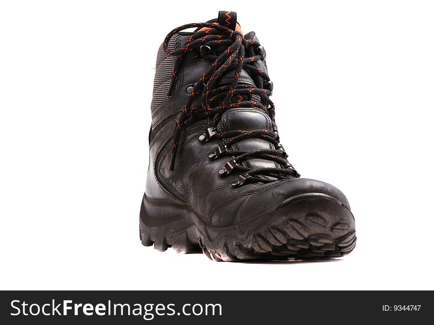 Rough leather footwear for work and productive leisure. Protection of feet in difficult conditions.