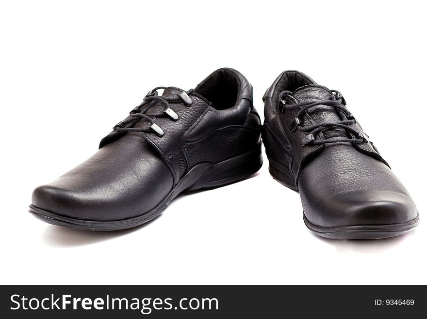 Business shoes isolated on the white background