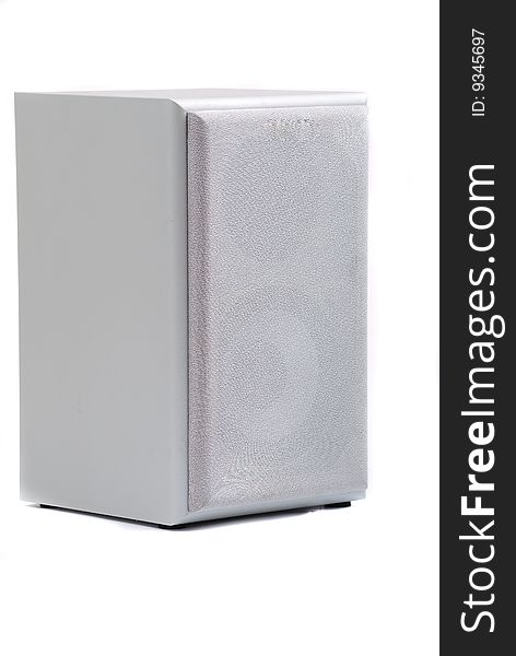 One speaker isolated on the white background