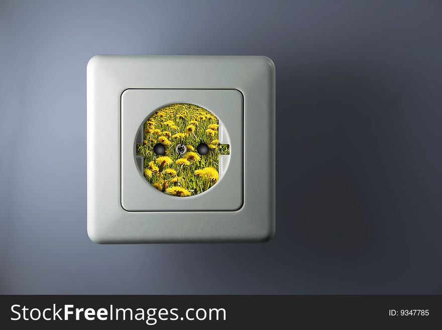 Socket with green and free energy