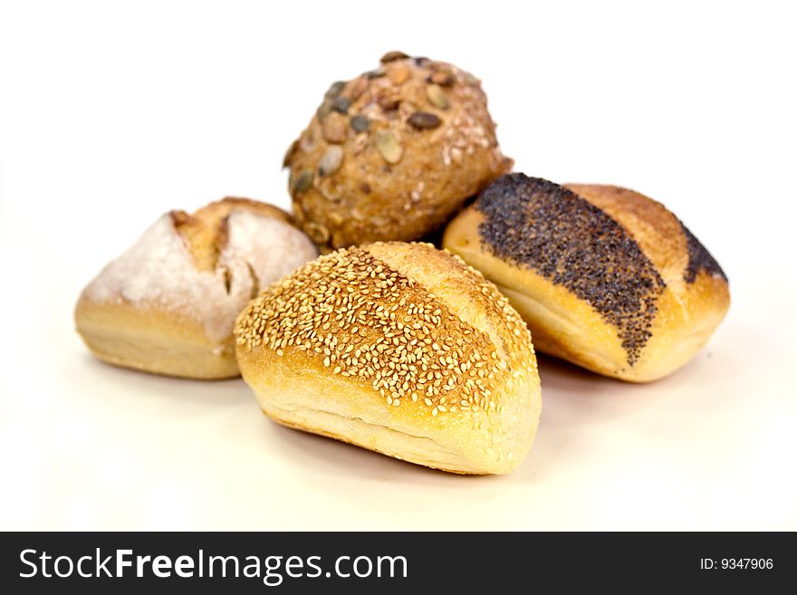 Many Buns With Sesame Seeds , Macro Shot