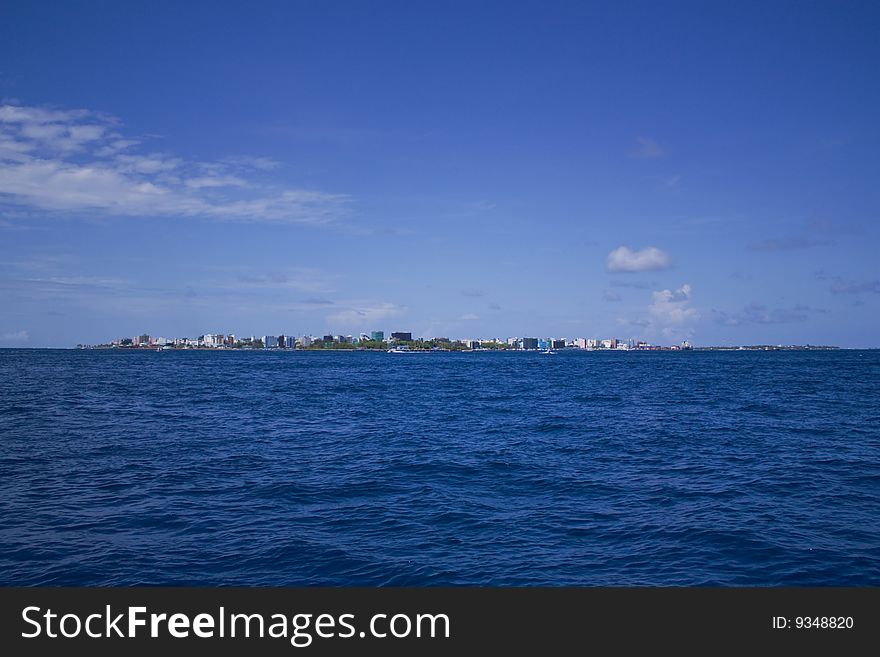 Male island Maldives, Indian Ocean. Male island Maldives, Indian Ocean