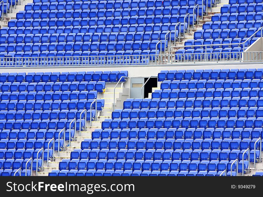 Empty seats in stadium