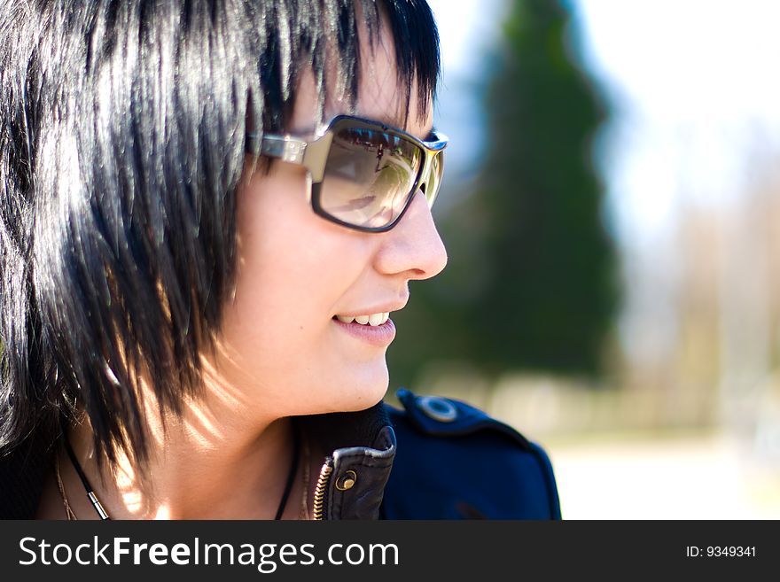 Girl In Dark Glasses