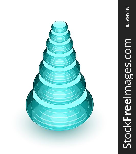 Abstract glass pyramid. Relax concept. Vector. Abstract glass pyramid. Relax concept. Vector