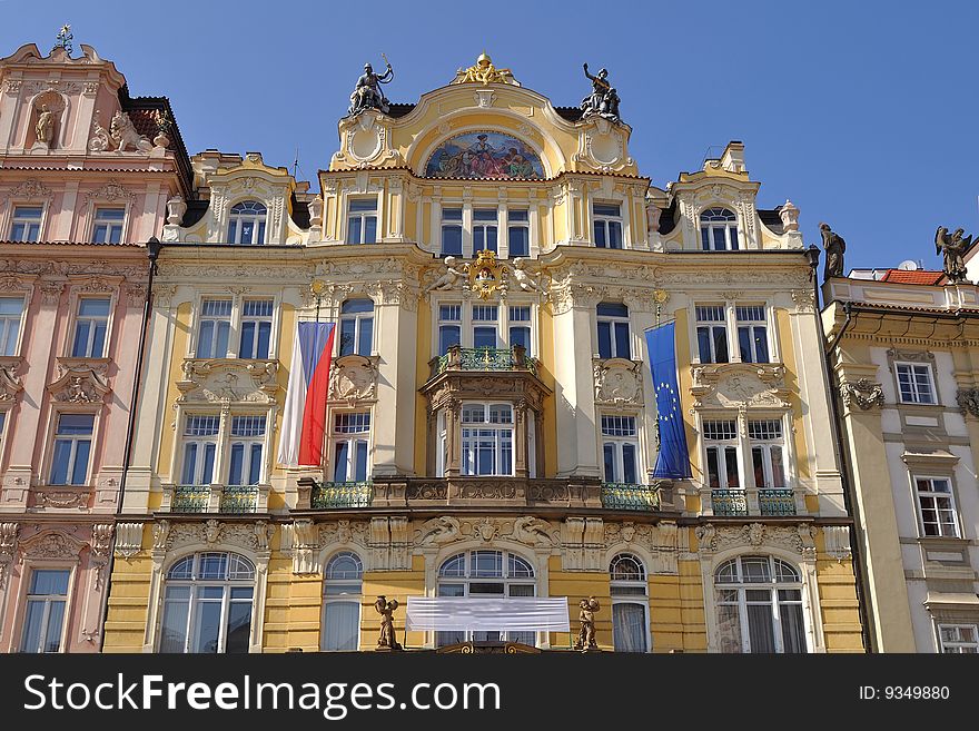 Luxury houses in capital city of Czech republic, Prague. Luxury houses in capital city of Czech republic, Prague.