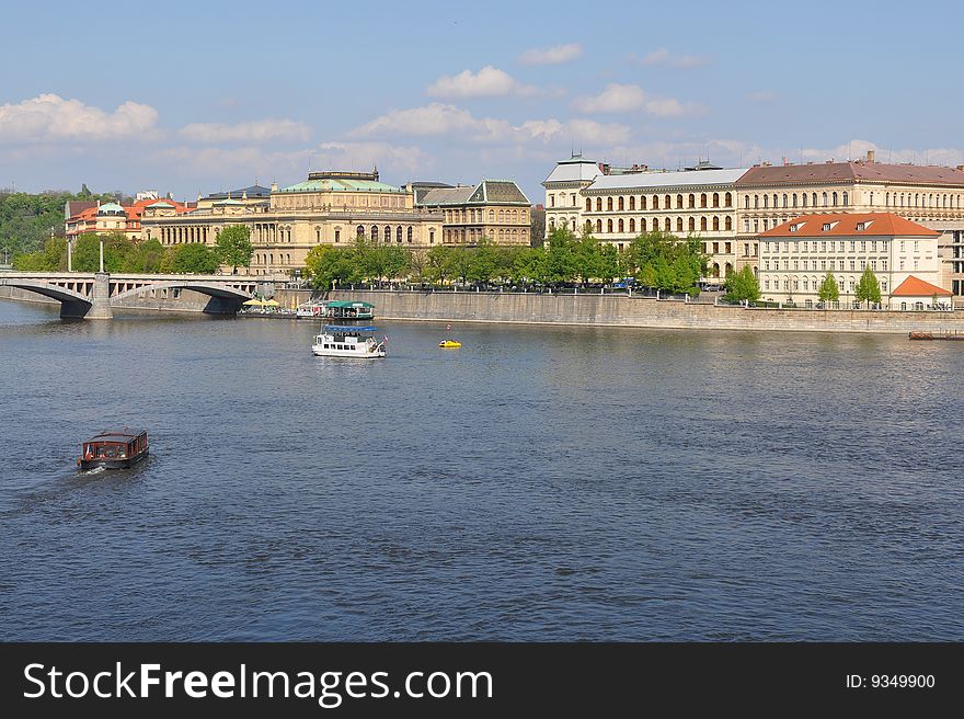 Prague With River Vltava