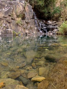 Mountain Pool And Waterfall Stock Images Mountain Pool And Waterfall Stock Images