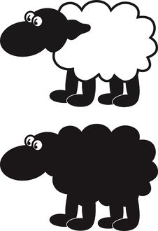 Comic Sheep Royalty Free Stock Image Comic Sheep Royalty Free Stock Image