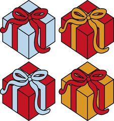 Present Boxes Stock Photography Present Boxes Stock Photography