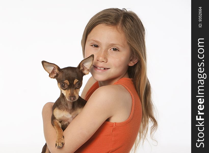 Girl With Chihuahua