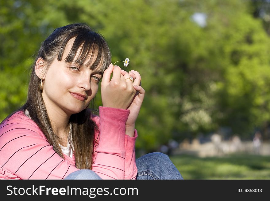 Girl thinking of her boyfriend. Girl thinking of her boyfriend