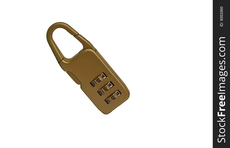 A lock with a digital code. A lock with a digital code