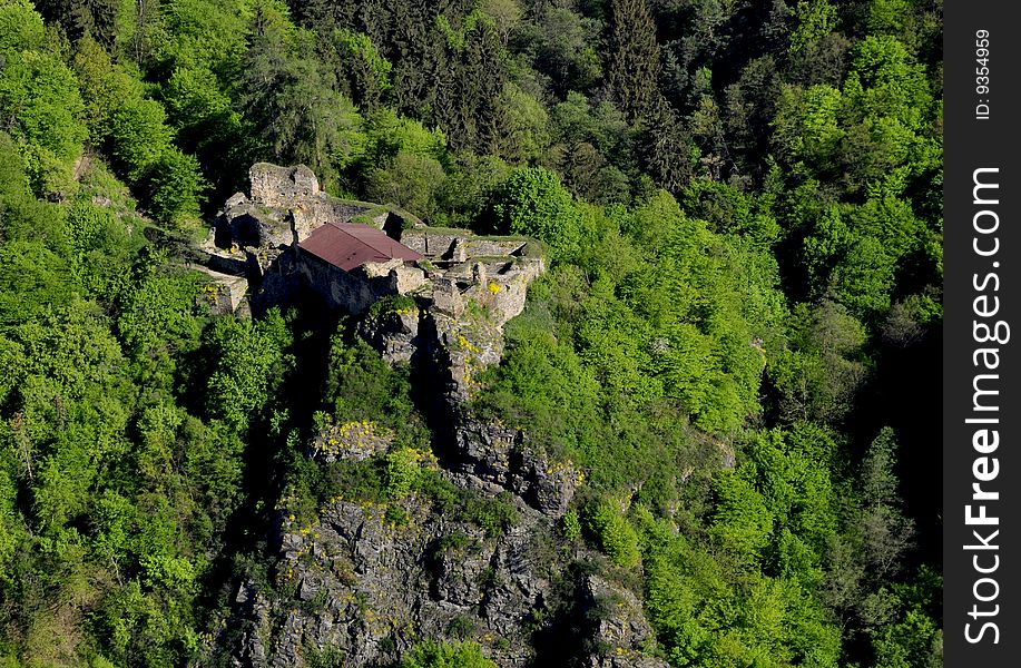 Castle house in czech republic air photo. Castle house in czech republic air photo