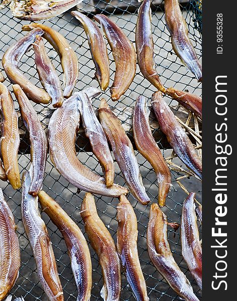 Asian Sun Dried Salted Fish. Asian Sun Dried Salted Fish