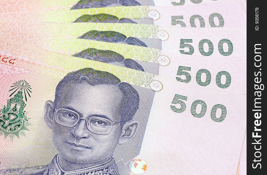 Closeup shot of Thai Banknote