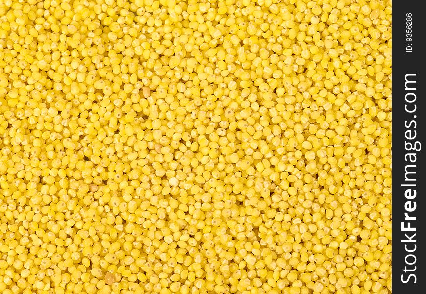 Millet grains as organic background