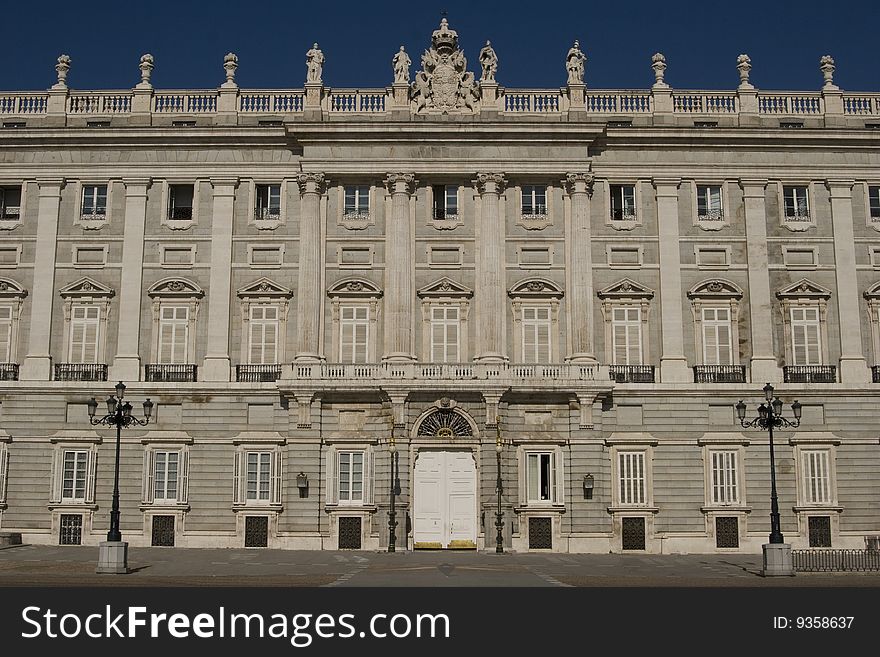 Real Palace in Madrid in Spain