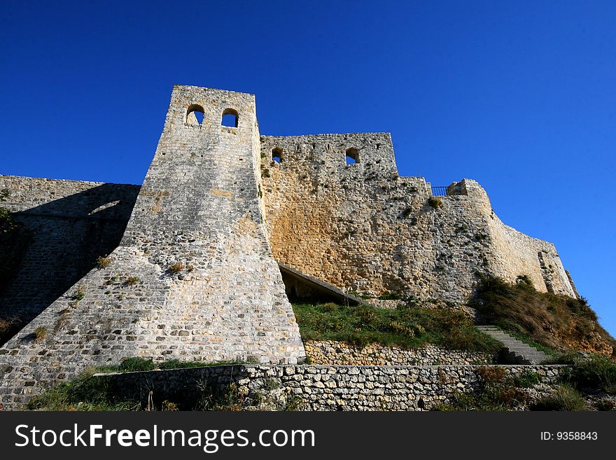 Montenegro Ulcinj old town historic. Montenegro Ulcinj old town historic